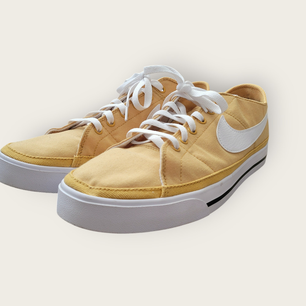 Nike Court Legacy Canvas Sanded Gold Sneakers Men Sz 11 CW6539-700 - Picture 9 of 16